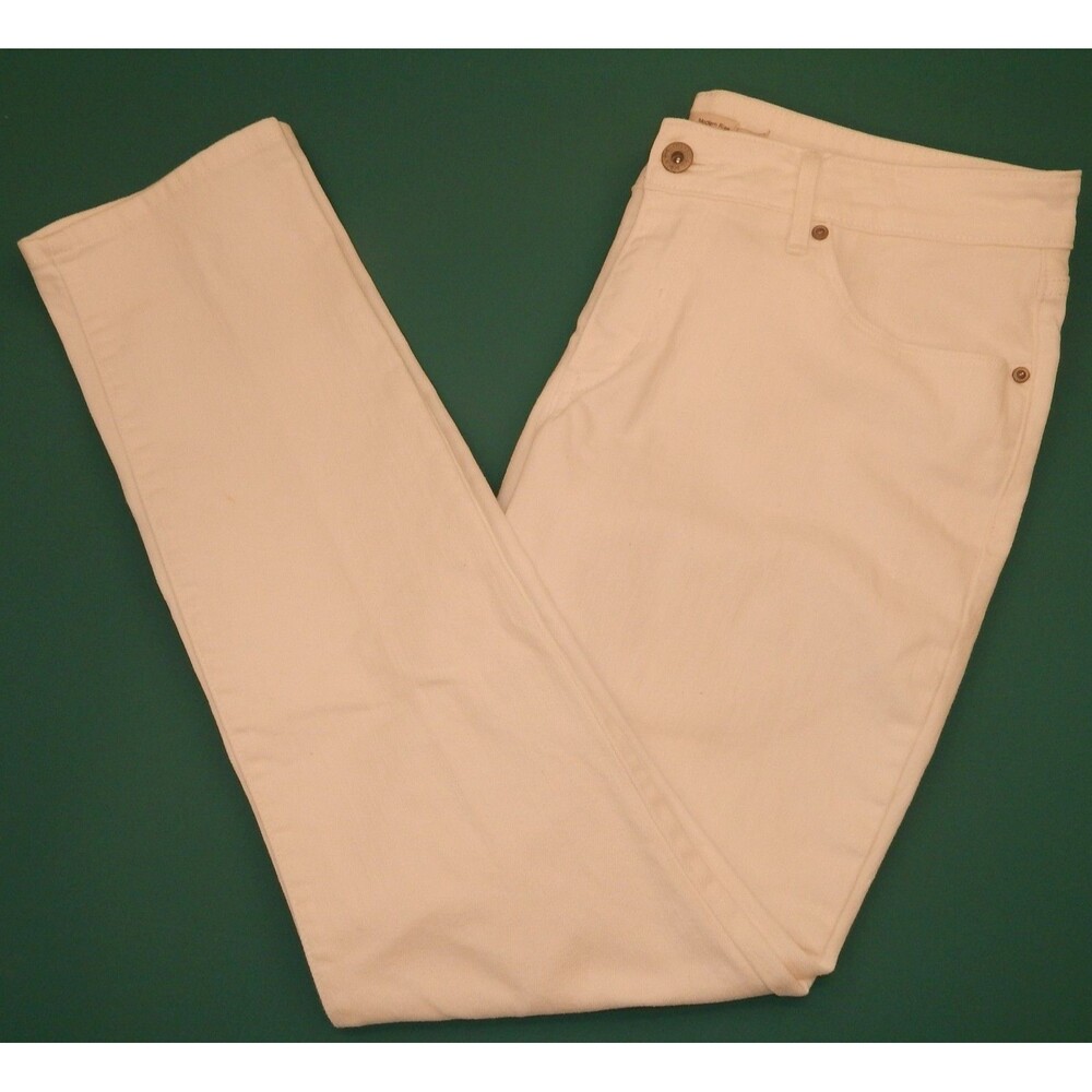 Levi’s Woman’s BOLD Curve White Denim Jeans SKINNY Modern Rise Size 14/32 Cotton - Picture 4 of 16